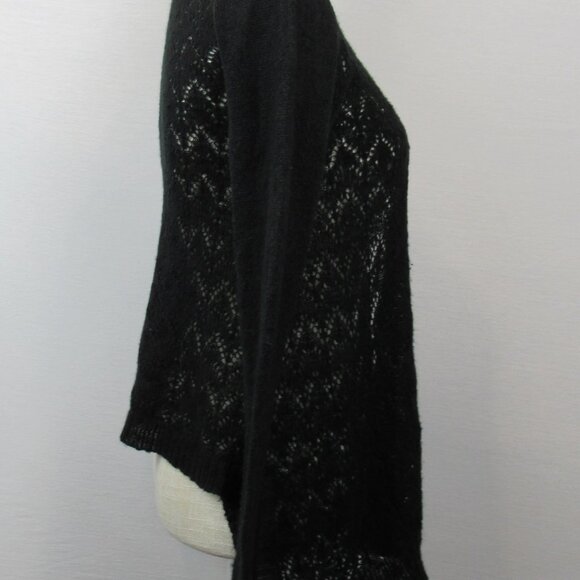 Mossimo Supply Co Women’s Size XS Knit Black Cardigan Open Front - Picture 5 of 8